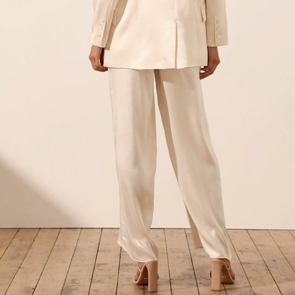 NWT - SHONA JOY - LA LUNE TUXEDO TROUSER - CREAM - Picture 12 of 12